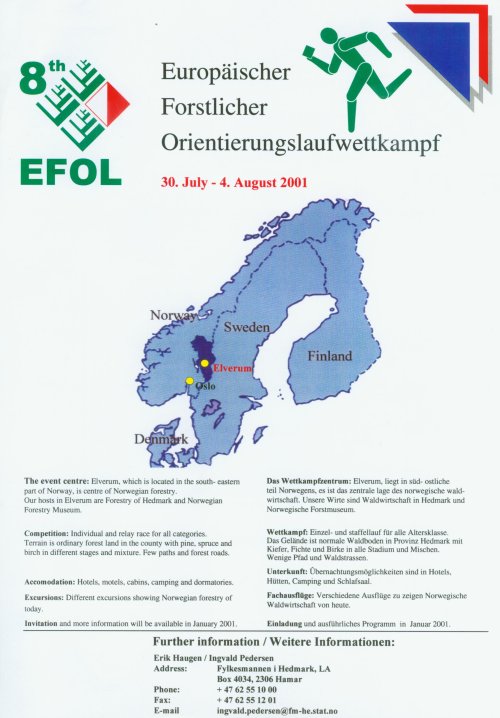 Flyer of 8th EFOL Norway 2001, 2nd page